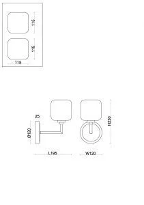 Настенный светильник (бра) Freya FR5373WL-01BS