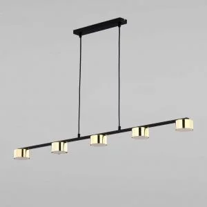 Подвесной светильник в стиле лофт TK Lighting Dallas Gold Black 6092