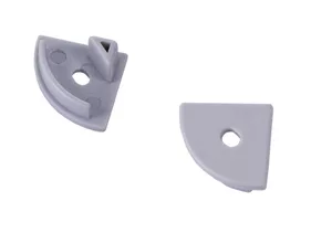 PROFILE S02 end caps with hole (set of 2 pcs)