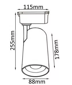 Cветильник трековый однофазный Crystal Lux CLT 0.31 006 40W BL