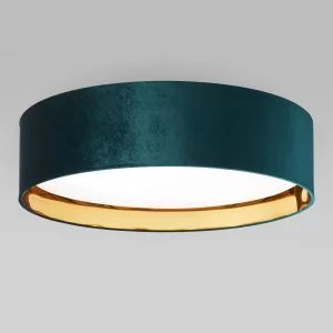 Потолочный светильник с тканевым абажуром TK Lighting Tercino Green 6138