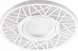 Светильник встраиваемый с LED подсветкой Feron CD991 потолочный MR16 G5.3 белый