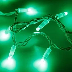 Светодиодная гирлянда ARD-STRING-CLASSIC-10000-WHITE-100LED-FLASH GREEN (230V, 7W)