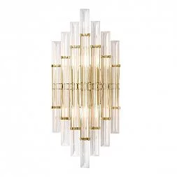 Бра Crystal Lux SARAGOSA AP2 BRASS/TRANSPARENTE