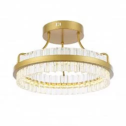 Светильник потолочный ST-Luce Матовое золото/Прозрачный LED 1*34W 3000K CHERIO SL383.202.01