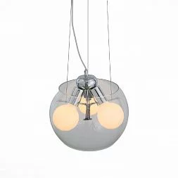 Светильник подвесной ST-Luce Хром/Прозрачный E27 Globe 3*60W UOVO SL512.103.03