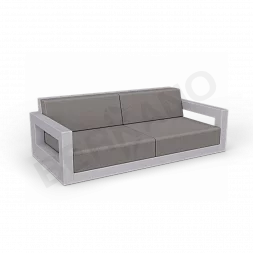 Диван Quarter lounge с подушками Concrete Gray / Graphite