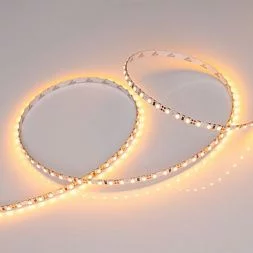 Светодиодная лента RT 2-5000 12V Yellow 5mm 2x (3528, 600 LED, LUX) (Arlight, 9.6 Вт/м, IP20) (015006)