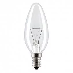 Лампочка Osram B35 60Вт Е14 / E14 230В свечка прозрачная