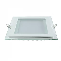 Светильник Gauss Glass кв 6W 450lm 3000K 185-265V IP20 монт 80х80 100*100*36 с дек стеклом LED 1/10/40