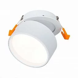 Встраиваемый поворотный светильник Белый LED 1*9W 4000K 720Lm Ra>90 120° IP20 D85xH68 170-240VV Встраиваемые светильники ST651.548.09