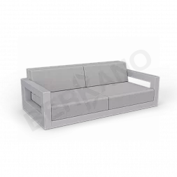 Диван Quarter lounge с подушками Concrete Gray / Gray